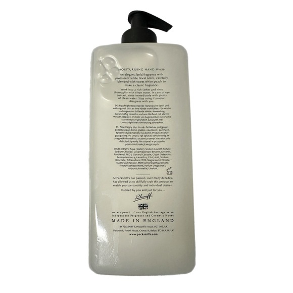 Pecksniff's Moisturizing Hand Wash 25.3 oz (Gardenia & White Peach) - Picture 2 of 3